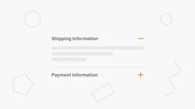 Collapsible Content add-on: inklapbare secties voor verzend en betaalinformatie